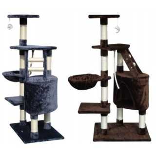 Gloria Sinu Tiragraffi Per Gatti (55 X 40 X 120 Cm.) Grigio