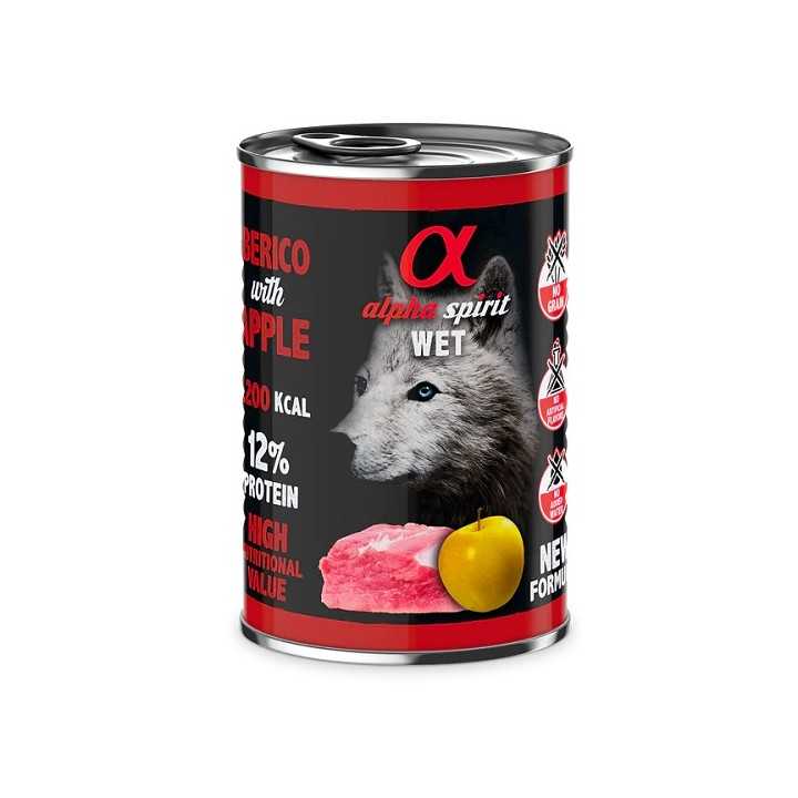 Alpha Spirit Dog Adult Maiale & Mela 400 Gr.