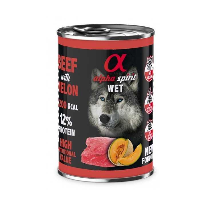 Alpha Spirit Dog Adult Manzo & Melone 400 Gr.