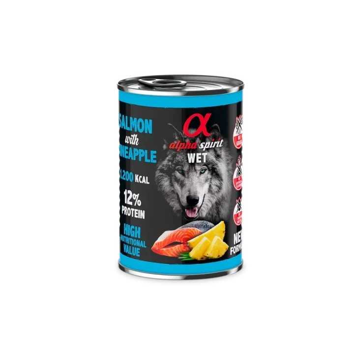 Alpha Spirit Dog Adult Salmone & Ananas 400 Gr.