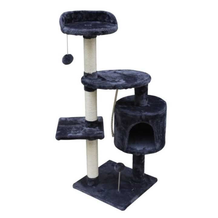 Gloria Volga Tiragraffi Per Gatti (40 X 112 X 40 Cm.) Grigio