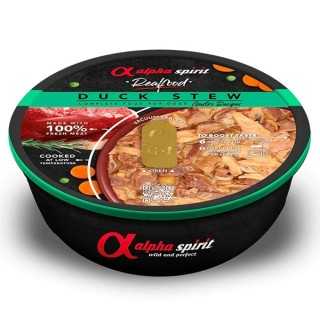 Alpha Spirit Dog Real Food Spezzatino Di Anatra - Vaso Cottura 280 Gr.