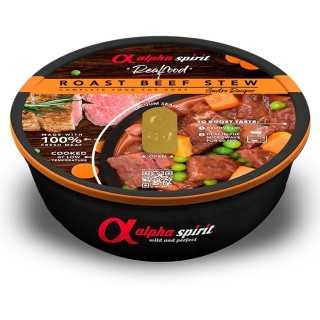 Alpha Spirit Dog Real Food Spezzatino Di Manzo - Vaso Cottura 280 Gr.
