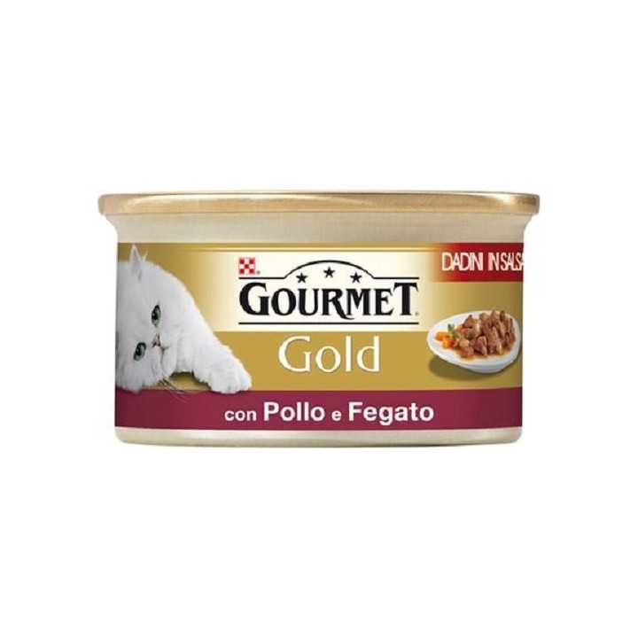 Gourmet Gold Dadini In Salsa Con Pollo & Fegato 85 Gr.