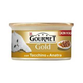 Gourmet Gold Dadini In Salsa Con Tacchino & Anatra 85 Gr.