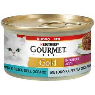 Gourmet Gold Intrecci Di Gusto Trota & Pesce Oceanico 85 Gr.