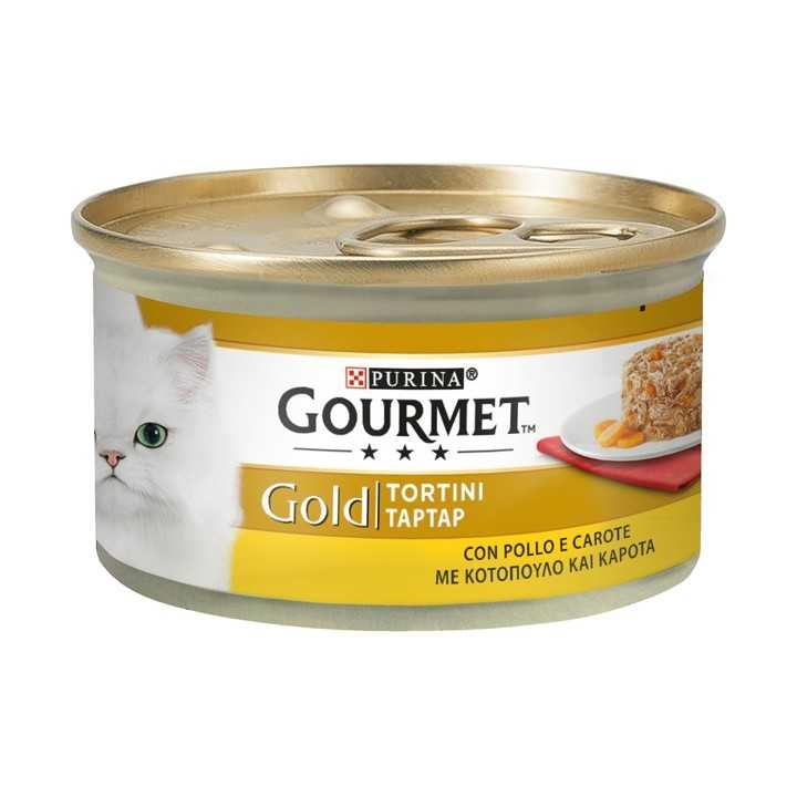 Gourmet Gold Tortini Con Pollo & Carote 85 Gr.