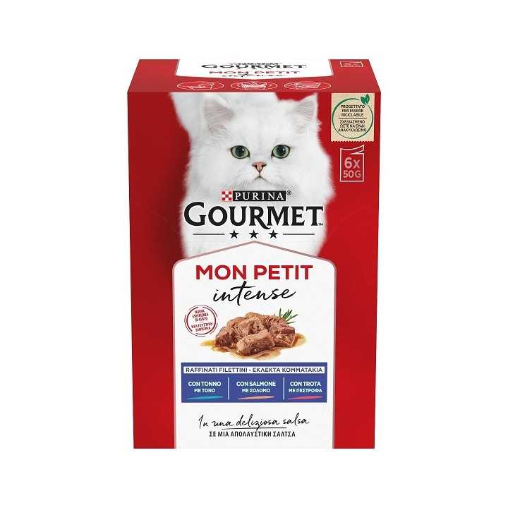 Gourmet Mon Petit (Tonno, Salmone, Trota) 6 X 50 Gr.