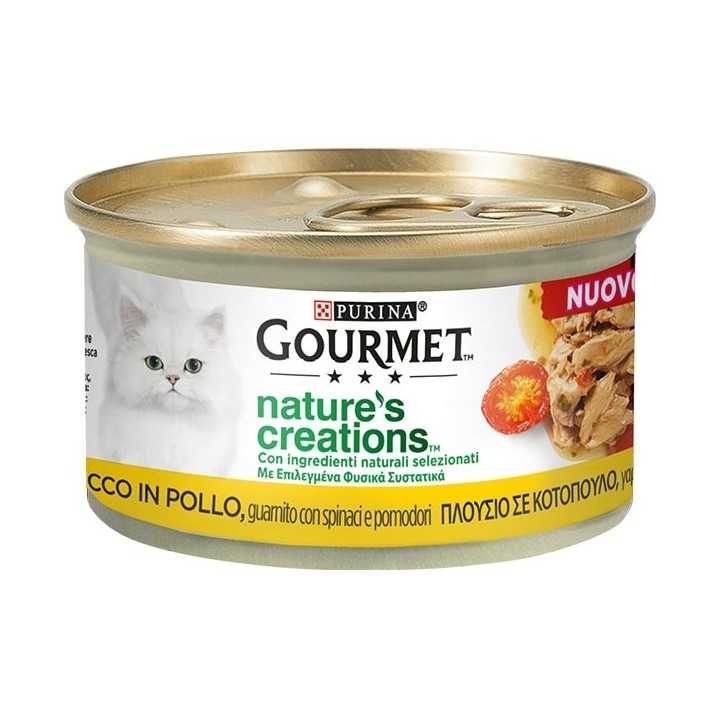 Gourmet Nature'S Creations Pollo, Spinaci & Pomodori 85 Gr.
