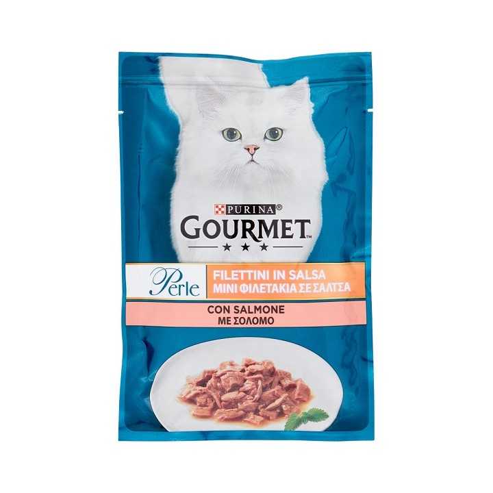 Gourmet Perle Filetti In Salsa Con Salmone 85 Gr.