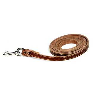 Guinzaglio In Cuoio Da Esposizione (1,3 X 200 Cm.) Marrone