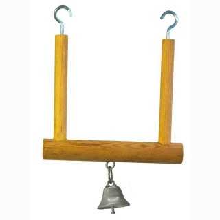 Also Altalena In Legno Con Campanella 12,5 X 19 Cm.