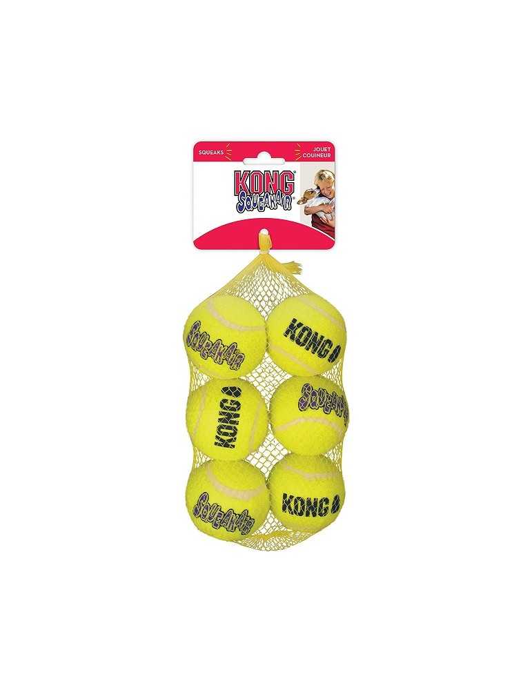 Kong Squeakair Tennis Balls Tg. Medium 6 Pz.