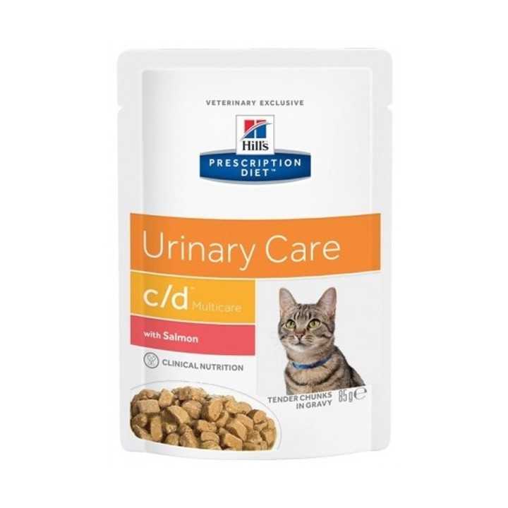 Hill'S Prescription Diet Feline C/D Salmone 85 Gr.