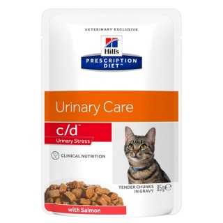 Hill'S Prescription Diet Feline C/D Stress Salmone 85 Gr.