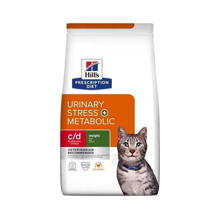 Hill'S Prescription Diet Feline C/D Urinary Stress + Metabolic 1,5 Kg.