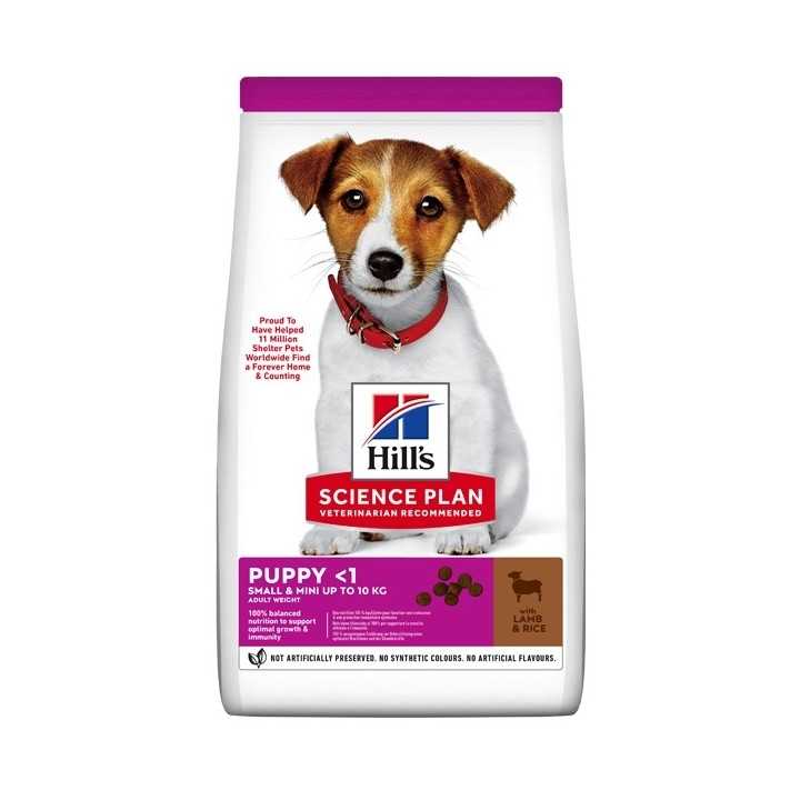 Hill'S Science Plan Canine Puppy Small & Mini Agnello & Riso 300 Gr.