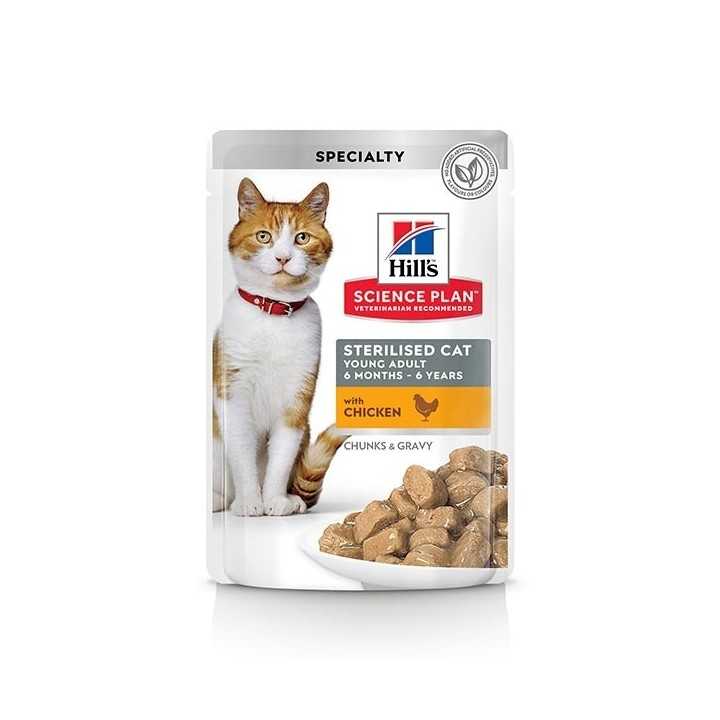 Hill'S Science Plan Sterilised Cat Young Adult Pollo 85 Gr.