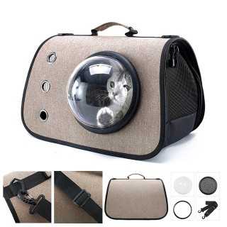 Also Borsa Trasportino Semirigida (40 X 28 X 26 Cm.) Sabbia