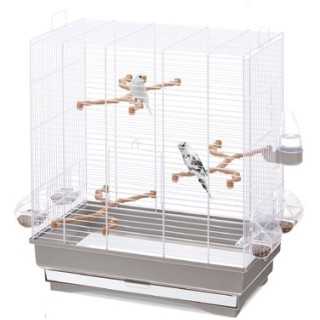 Imac Gabbia Carlotta (50 X 56 X 30 Cm.) Bianco/Tortora