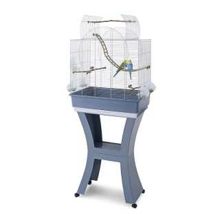 Imac Gabbia Matilde (58 X 38 X 71/143 Cm.) Zincato/Ghiaccio