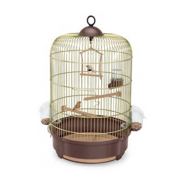 Imac Gabbia Milly Diam. 33 Cm. Oro/Marrone