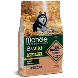 Monge Bwild Dog Grain Free Adult Salmone & Piselli 12 Kg.