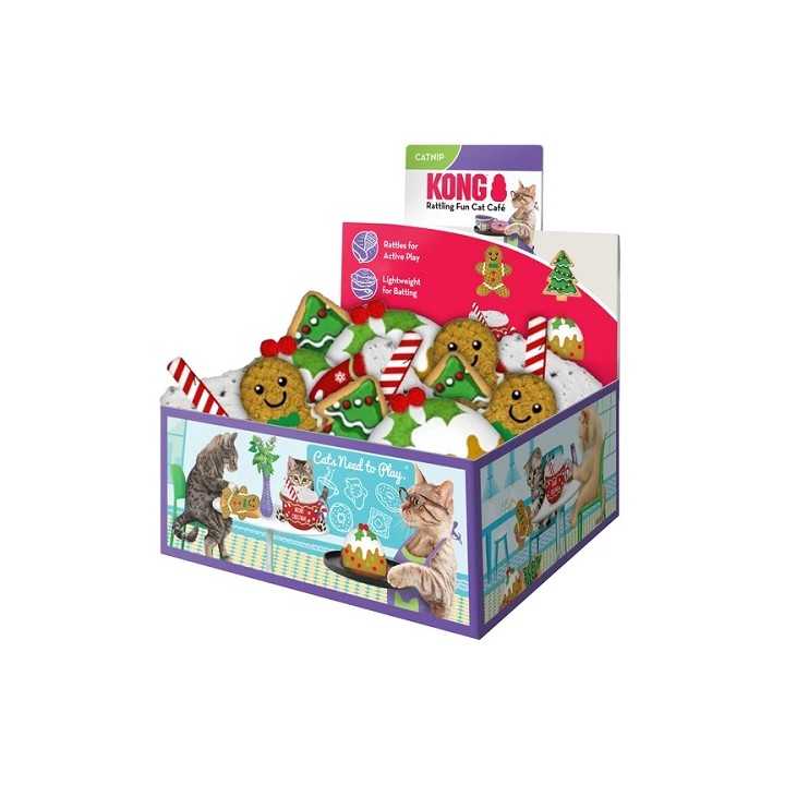 Kong Cat Holiday Scrattles Cafe