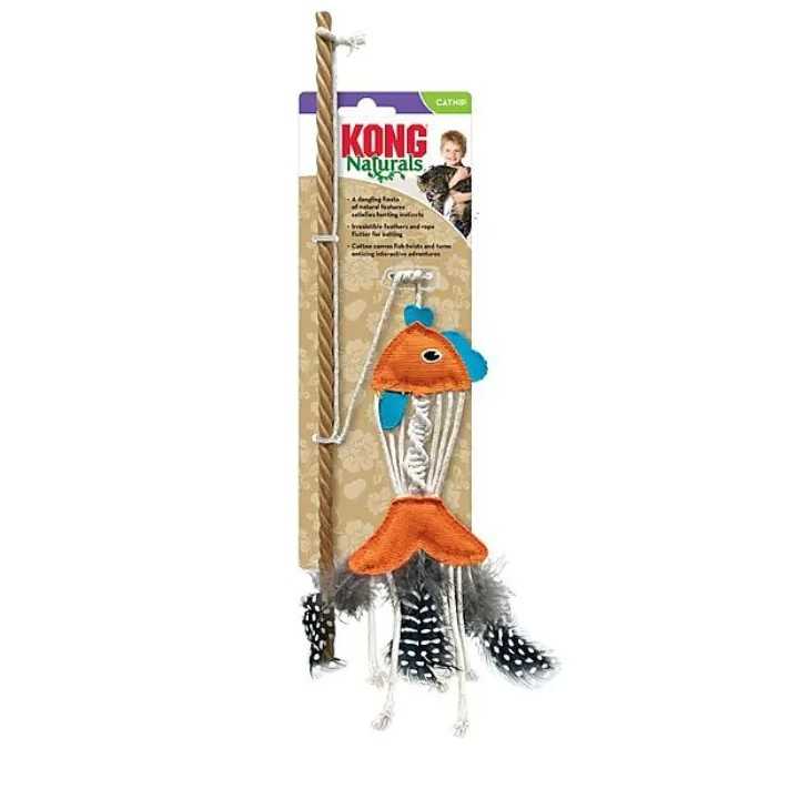 Kong Cat Naturals Fish Teaser Wand