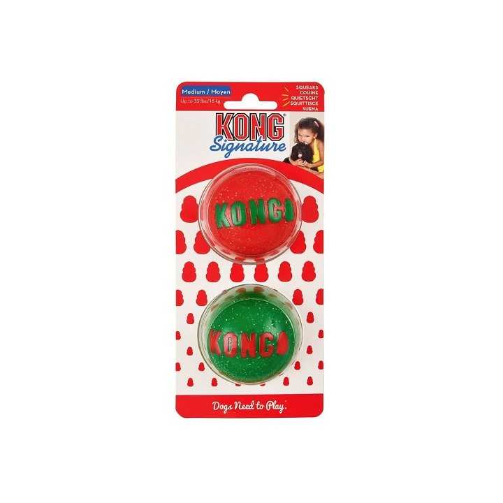Kong Holiday Signature Balls 2 Pz.