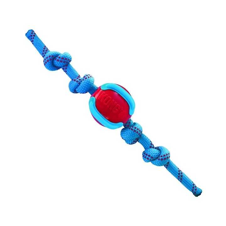 Kong Jaxx Brights Ball Con Corda Tg. M