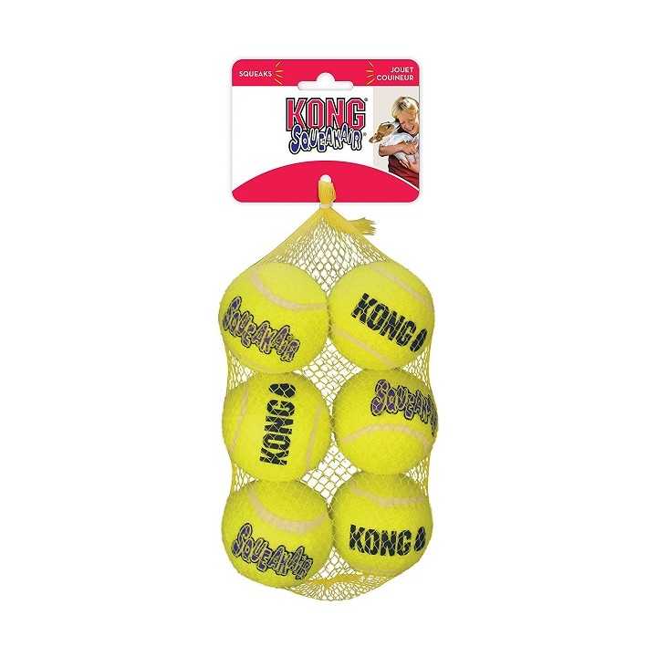Kong Squeakair Tennis Balls Tg. Medium 6 Pz.