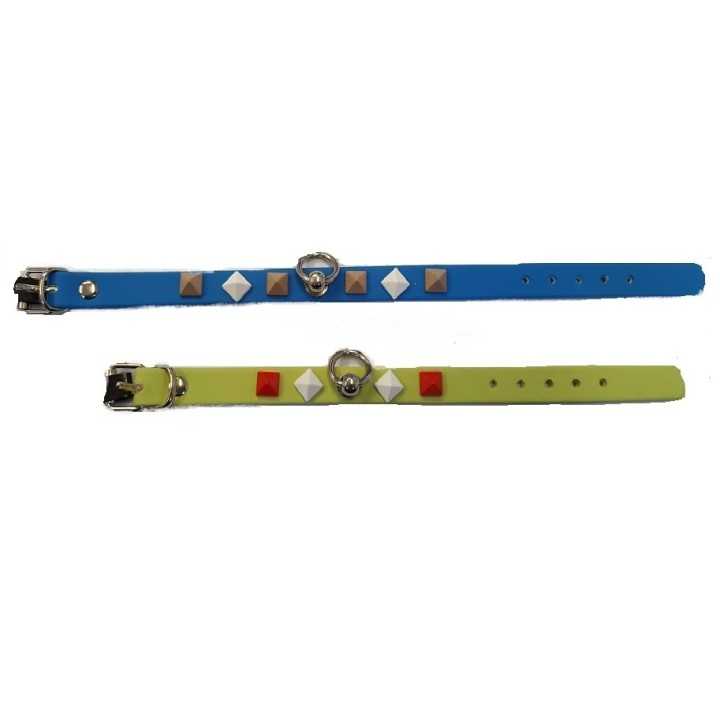 Leopet Collare Con Borchie Scuba 25 X 1,2 Cm. Verde