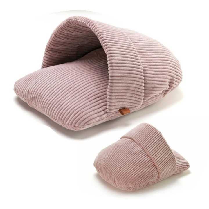 Leopet Cuccia Pantofola In Velluto Rosa (60 X 40 X 30 Cm.)