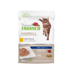 Natural Trainer Adult Hairball Bocconcini In Salsa Pollo 85 Gr.