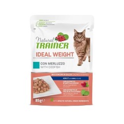 Natural Trainer Adult Ideal Weight Bocconcini In Salsa Merluzzo 85 Gr.