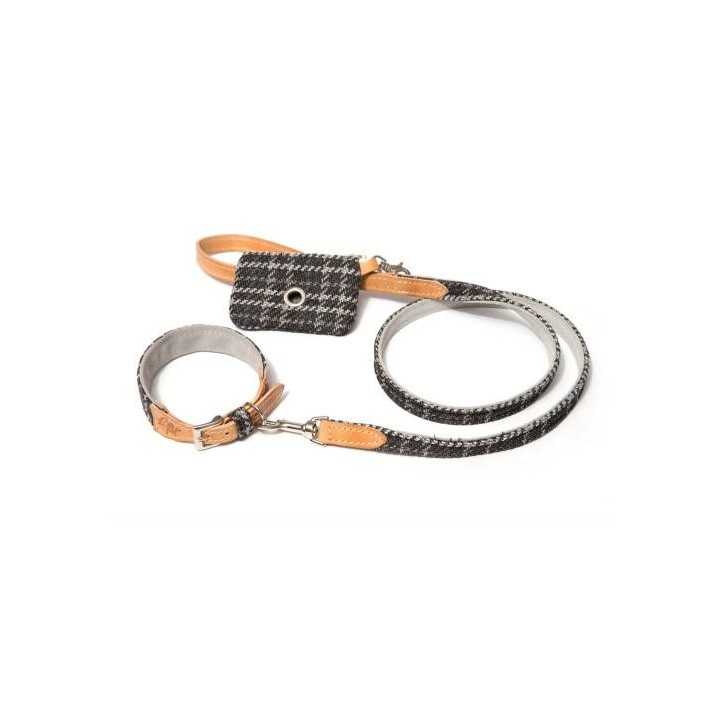 Leopet Guinzaglio In Tessuto Sagomato 1,5 X 110 Cm. Grigio Scuro