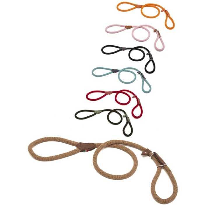 Leopet Linea Bianca - Guinzaglio Strangolo In Corda Di Cotone (130 X Diam. 1,2 Cm.)