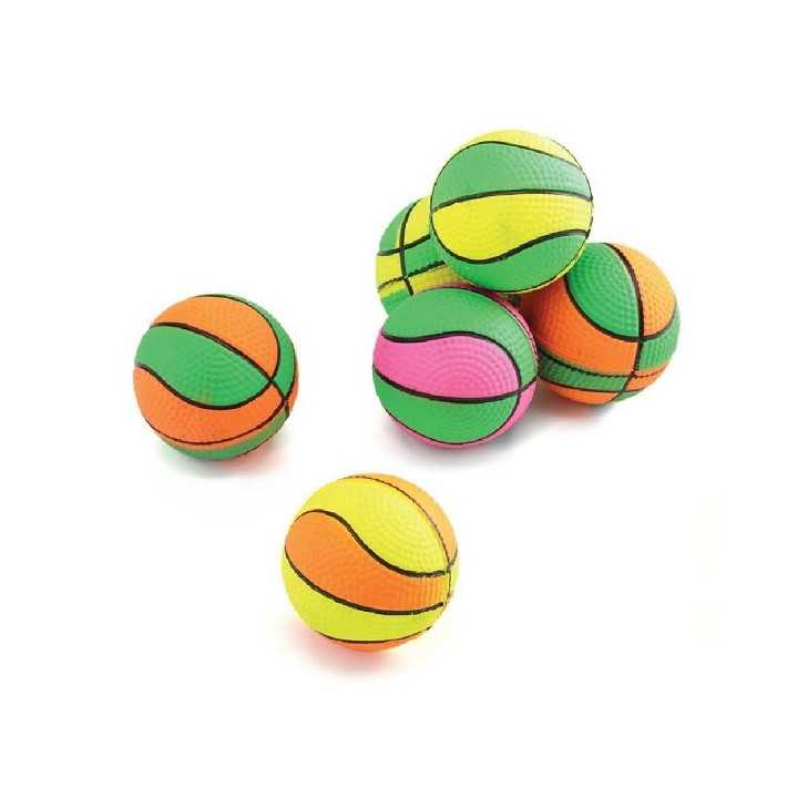 Leopet Palla Basket In Gomma Diam. 7,5 Cm.