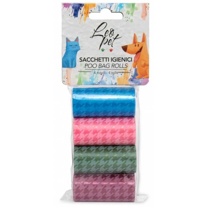 Leopet Sacchetti Igienici 4 Rotoli X 20 Pz.