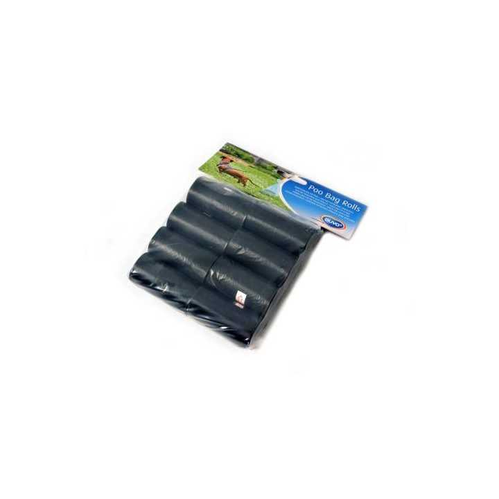 Leopet Sacchetti Igienici 8 Rotoli X 20 Pz. Neri