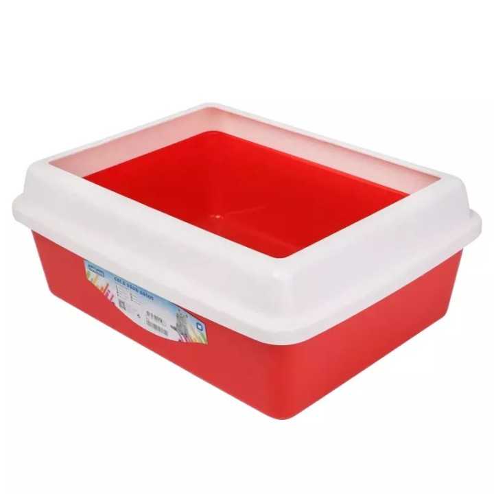 Lettiera Per Gatti (43 X 33 X 17 Cm.) Rossa