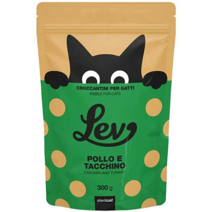 Lev Cat Sterilised Pollo & Tacchino 300 Gr.