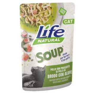 Life Cat Busta Soup Pollo Con Prosciutto In Brodo Con Alghe 60 Gr.