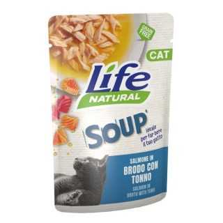 Life Cat Busta Soup Salmone In Brodo Con Tonno 60 Gr.