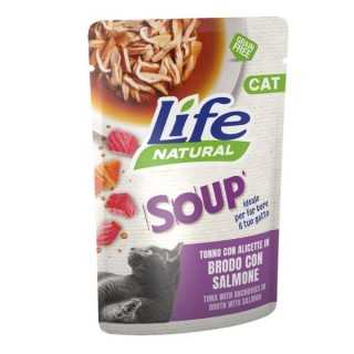 Life Cat Busta Soup Tonno Con Alicette In Brodo Con Salmone 60 Gr.