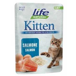 Life Cat Natural Busta Kitten Salmone 70 Gr.
