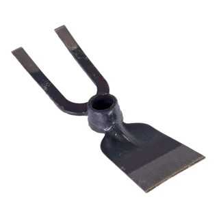 Zappa Doppia Zappino Quadrato e Bidente in Acciaio Forgiato 600 Gr Con Occhiolo 30 mm (Senza Manico) - Brixo
