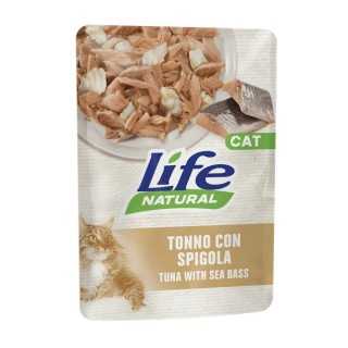 Life Cat Natural Busta Tonno Con Spigola 70 Gr.
