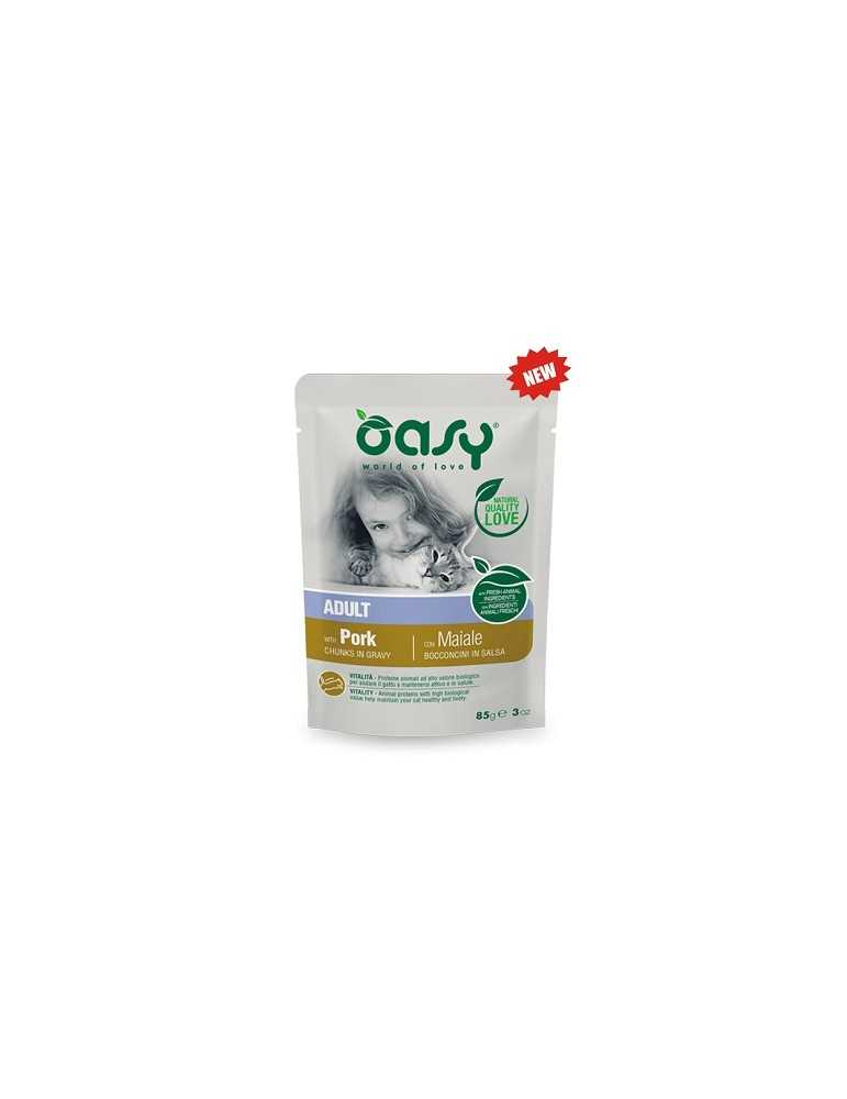 Oasy Cat Bocconcini In Salsa Adult Maiale 85 Gr.